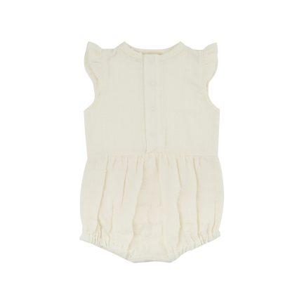 MUSLIN PLUMETIS ROMPER WITH WINGS - GOTS - SS25