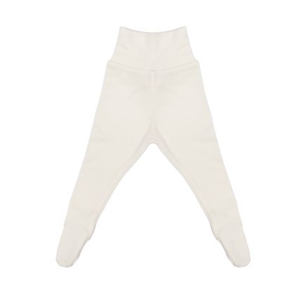 MERINO WOOL BABY LEGGINGS WITH FEET - NOOS
