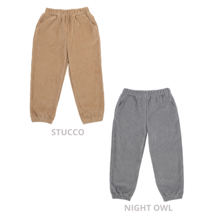 CORD VELOUR TROUSERS - GOTS - AW25
