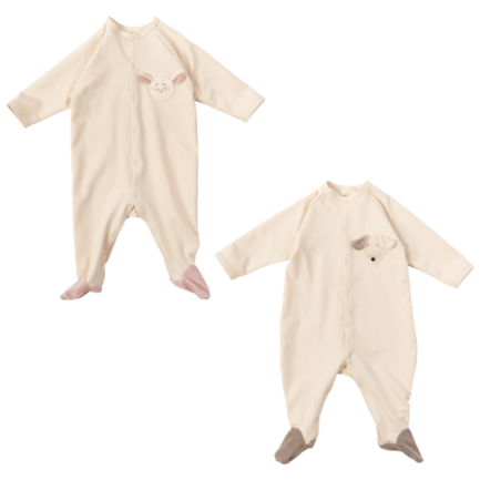 FRENCH TERRY SLEEPSUIT WITH FEET - GOTS - SS26