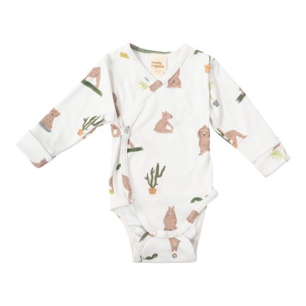 LONGSLEEVE WRAP BODYSUIT - GOTS - SS26