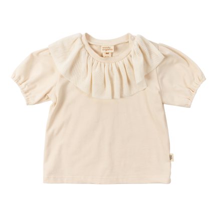 JERSEY SHIRT WITH TULLE - GOTS - SS26