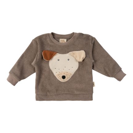 EMBROIDERED TERRY SWEATER - GOTS - SS26