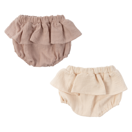 MUSLIN BLOOMERS WITH RUFFLE - GOTS - SS26